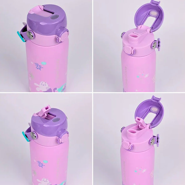 Marcus & Marcus CharmPOP Sip & Spout Insulated Watter Bottle (550ml) 316 Stainless Steel 儿童学校保温杯